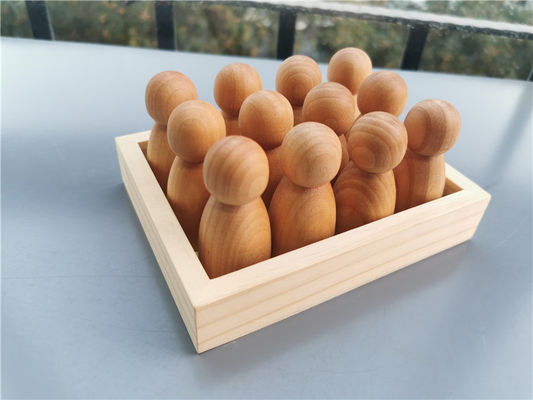 فرز Pegdoll Wooden Rainbow Stacker لعبة عصا الذاكرة الخشبية