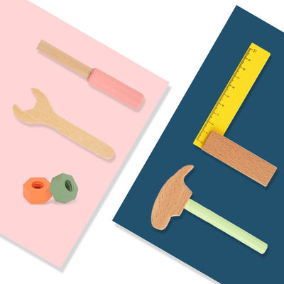Parent Child InteractiveWooden Workbench أدوات لتنمية الذكاء