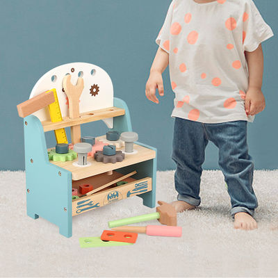 Parent Child InteractiveWooden Workbench أدوات لتنمية الذكاء