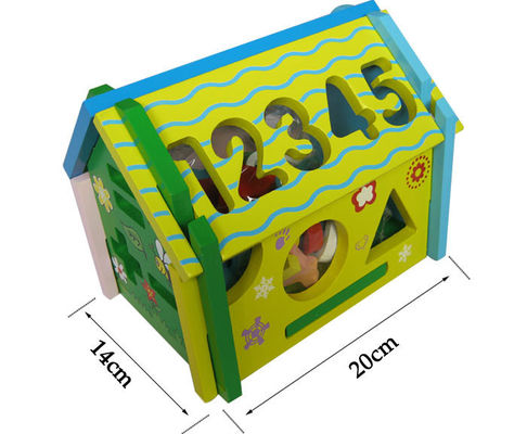 ODM Educational Cognitive Wisdom House ألعاب مكعبات خشبية