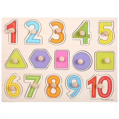 Hand Grasp 3D Montessori Wooden Jigsaw Puzzle لتعليم الرضع
