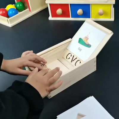 كتل القراءة الخشبية مونتيسوري الدورية رسالة الغزل تعلم الأبجدية