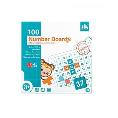 مساعدات تدريب Hundred Board على التفكير الرياضي على طريقة مونتيسوري الأرقام من 1 إلى 100