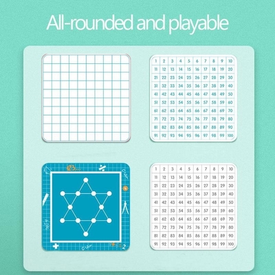 مساعدات تدريب Hundred Board على التفكير الرياضي على طريقة مونتيسوري الأرقام من 1 إلى 100